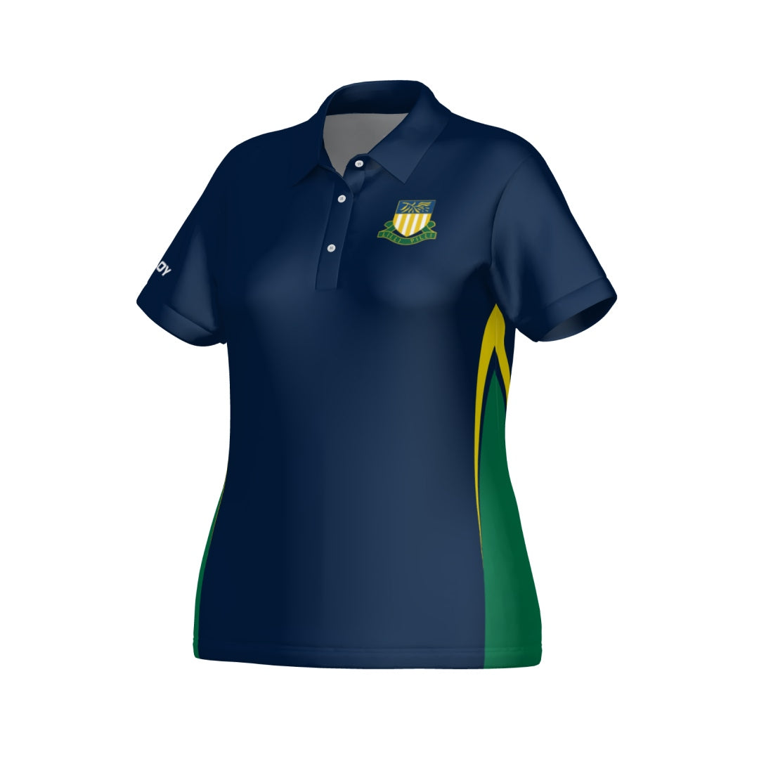 Lilli Pilli Public School Staff Polo - Navy Pattern - Woman