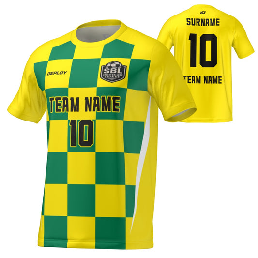 Street Ballers League - Flight Jersey Checkers - Yellow