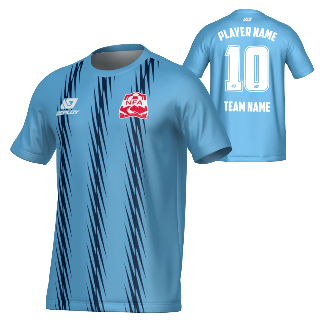 NEPEAN FA SUMMER - ZIG ZAG - SKY BLUE