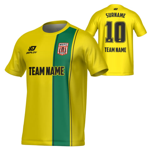 MOSS VALE FC SUMMER - EDGE - GOLD & GREEN