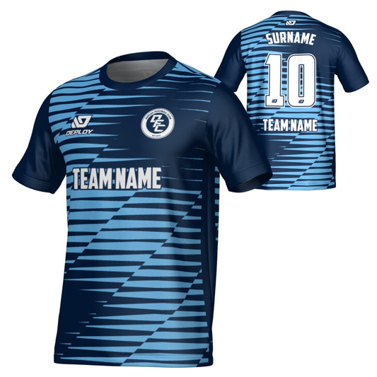 Static Jersey - Navy & Sky Blue