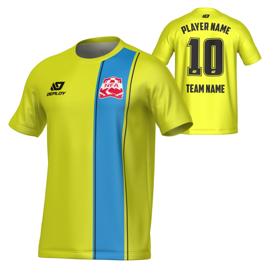 NEPEAN FA SUMMER - EDGE - NEON YELLOW & SKY BLUE