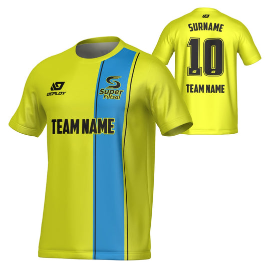 SUPER FUTSAL - EDGE - NEON YELLOW & SKY BLUE