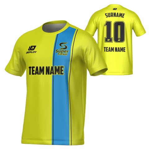 SUPER FUTSAL - EDGE - NEON YELLOW & SKY BLUE