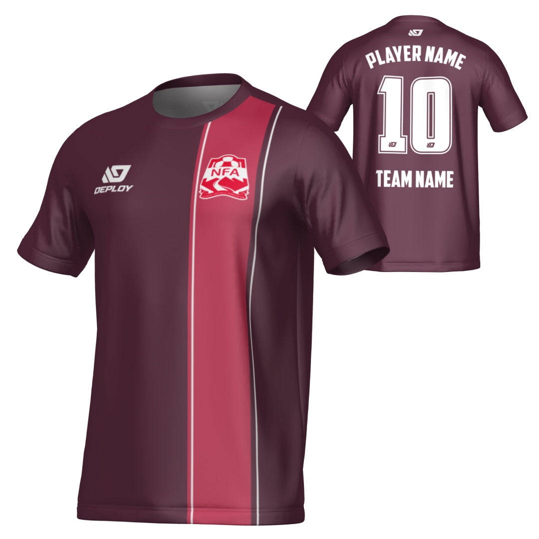 NEPEAN FA SUMMER - EDGE - MAROON