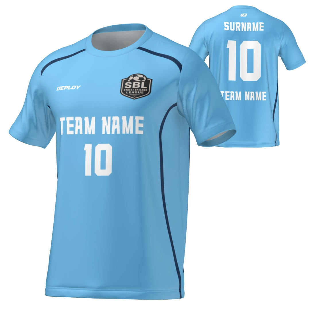 Street Ballers League - Flight Jersey Lines - Sky Blue