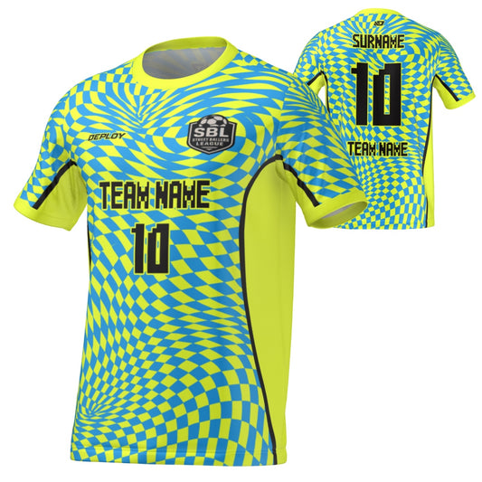 Street Ballers League - Flight Jersey Warped - Neon Yellow