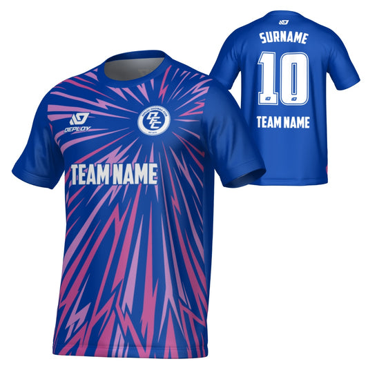 Burst Jersey - Royal Blue & Purple