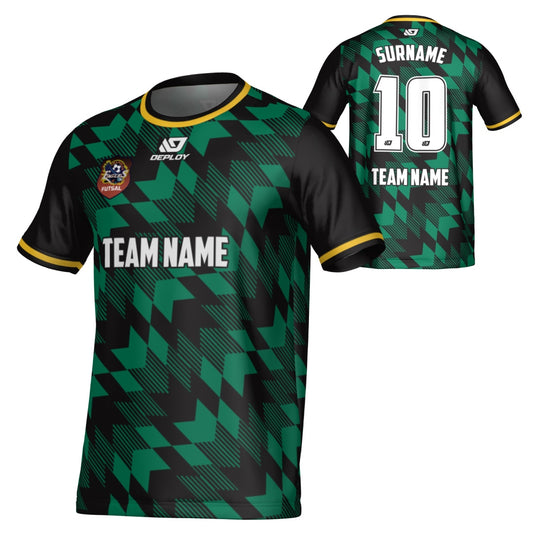 CHANDLER FUTSAL SUMMER - LEAVES - BLACK & GREEN