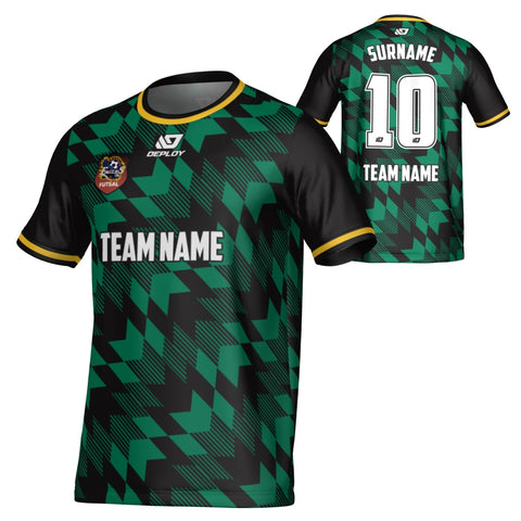 CHANDLER FUTSAL - LEAVES - BLACK & GREEN