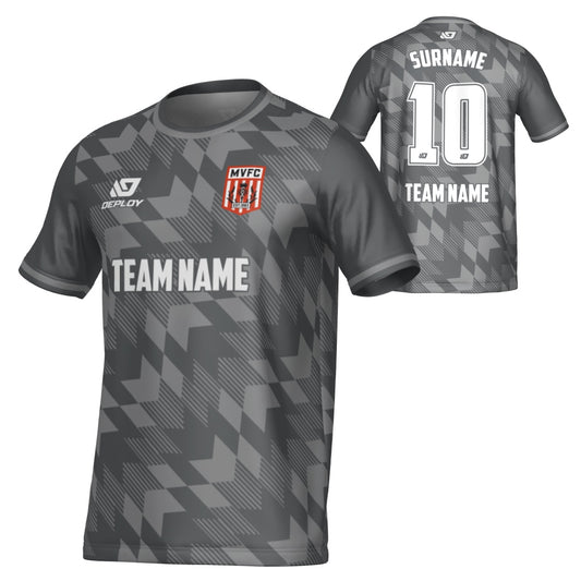 MOSS VALE FC SUMMER - LEAVES - GREY