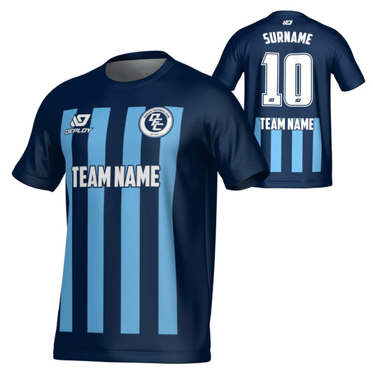 Bars Jersey - Navy & Sky Blue