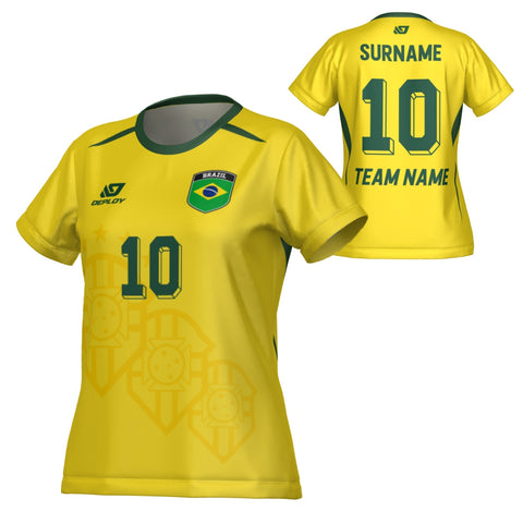 Brazil Home Womens Jersey