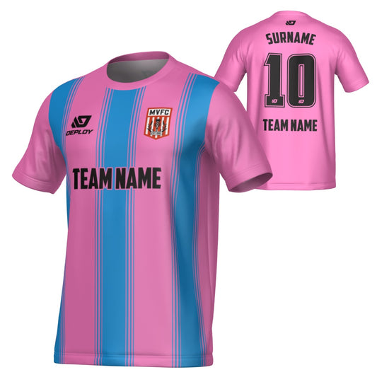 MOSS VALE FC SUMMER - PILLARS - PINK & SKY BLUE