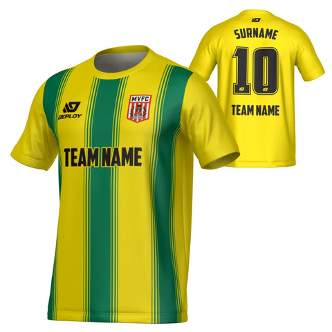 MOSS VALE FC SUMMER - PILLARS - YELLOW & GREEN