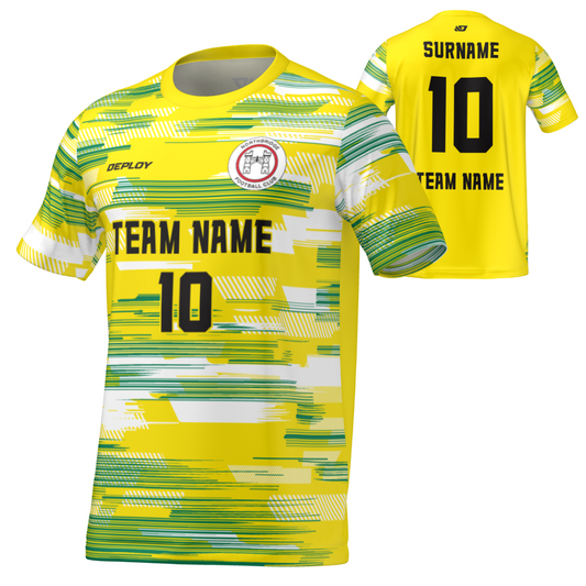 Northbridge FC - Flight Jersey Glitch - Yellow