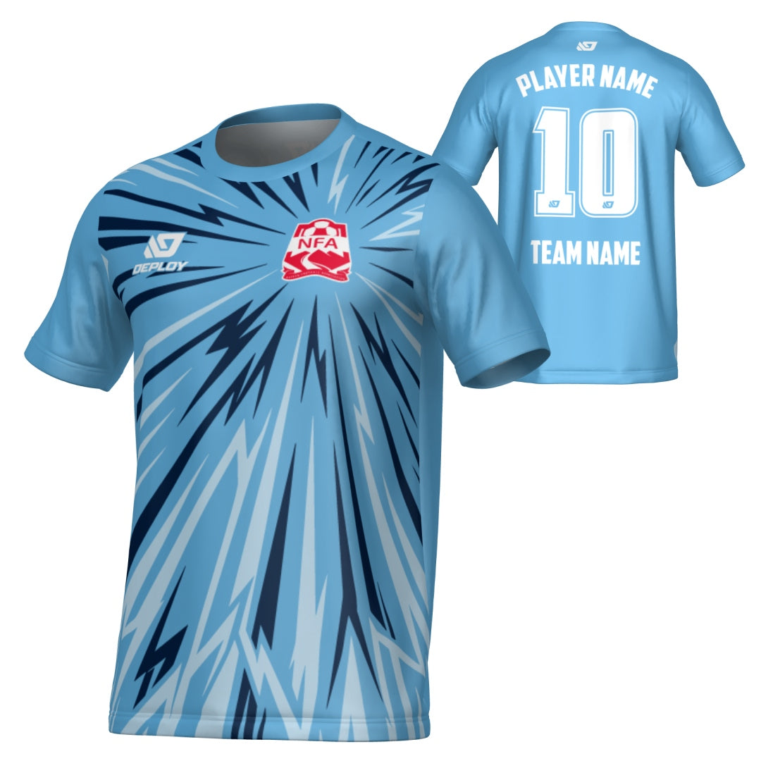NEPEAN FA SUMMER - BURST - SKY BLUE
