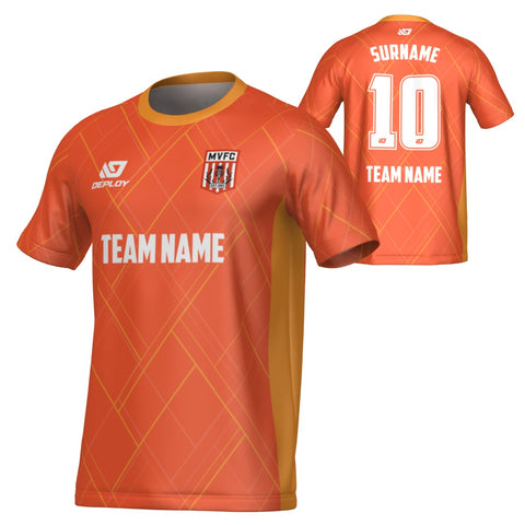 MOSS VALE FC SUMMER - PLAID - ORANGE