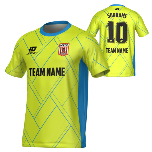 MOSS VALE FC SUMMER - PLAID - NEON YELLOW