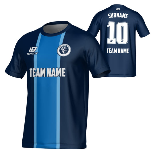 Stripe Jersey - Navy & Sky Blue