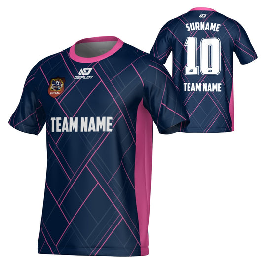 CHANDLER FUTSAL SUMMER - PLAID - NAVY & PINK