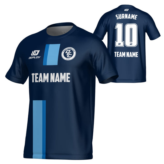 Block Jersey - Navy & Sky Blue
