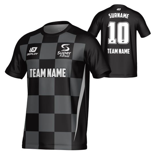 SUPER FUTSAL - CHECKERS - BLACK