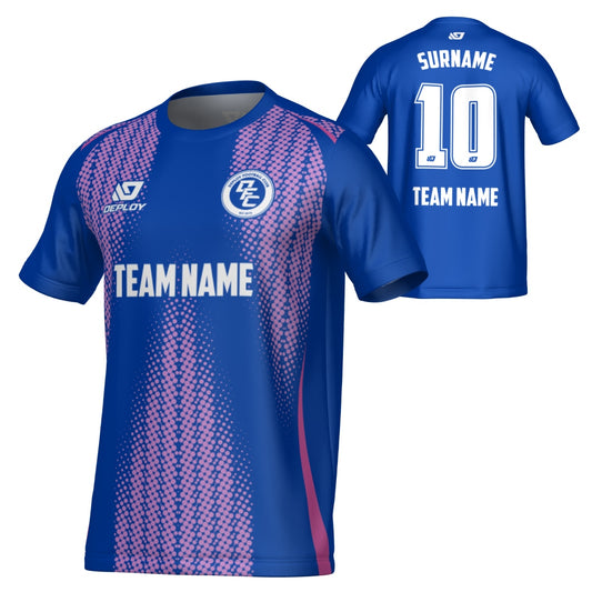 Half Tone Jersey - Royal Blue & Purple