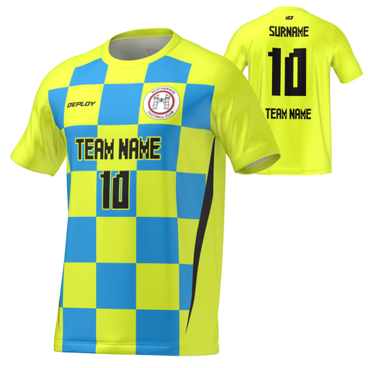 Northbridge FC - Flight Jersey Checkers - Neon Yellow