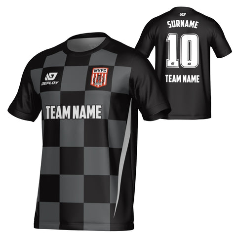 MOSS VALE FC SUMMER - CHECKERS - BLACK