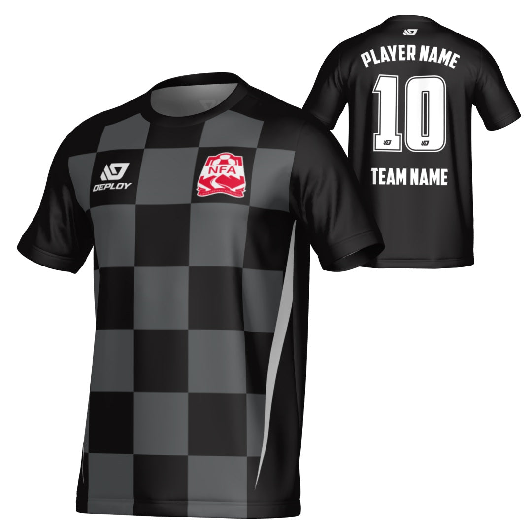 NEPEAN FA SUMMER - CHECKERS - BLACK