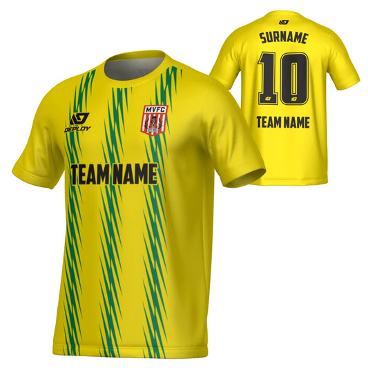 MOSS VALE FC SUMMER - ZIG ZAG - YELLOW & GREEN
