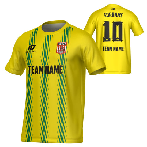 MOSS VALE FC SUMMER - ZIG ZAG - YELLOW & GREEN