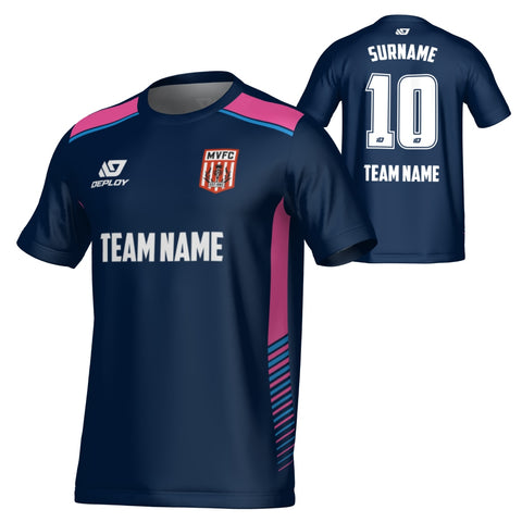MOSS VALE FC SUMMER - APEX - NAVY & PINK