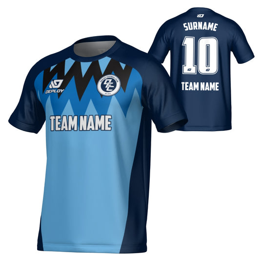 Carnival Jersey - Navy & Sky Blue