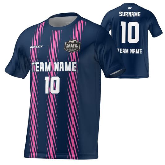 Street Ballers League - Flight Jersey Flash - Navy/Pink