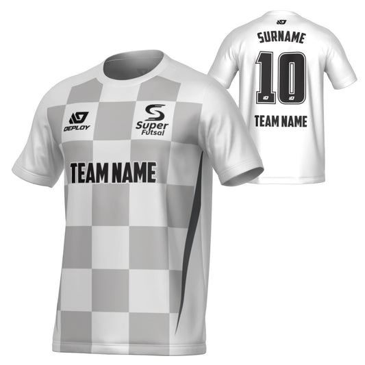 SUPER FUTSAL - CHECKERS - WHITE