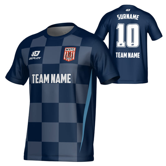 MOSS VALE FC SUMMER - CHECKERS - NAVY