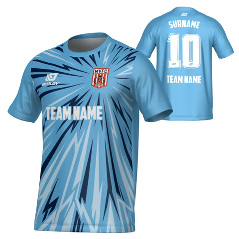 MOSS VALE FC SUMMER - BURST - SKY BLUE