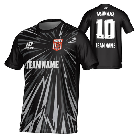 MOSS VALE FC SUMMER - BURST - BLACK