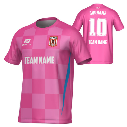 MOSS VALE FC SUMMER - CHECKERS - PINK