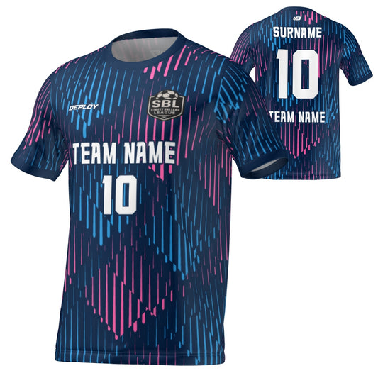 Street Ballers League - Flight Jersey Faded - Navy/Pink