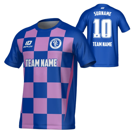 Checkers Jersey - Royal Blue & Purple