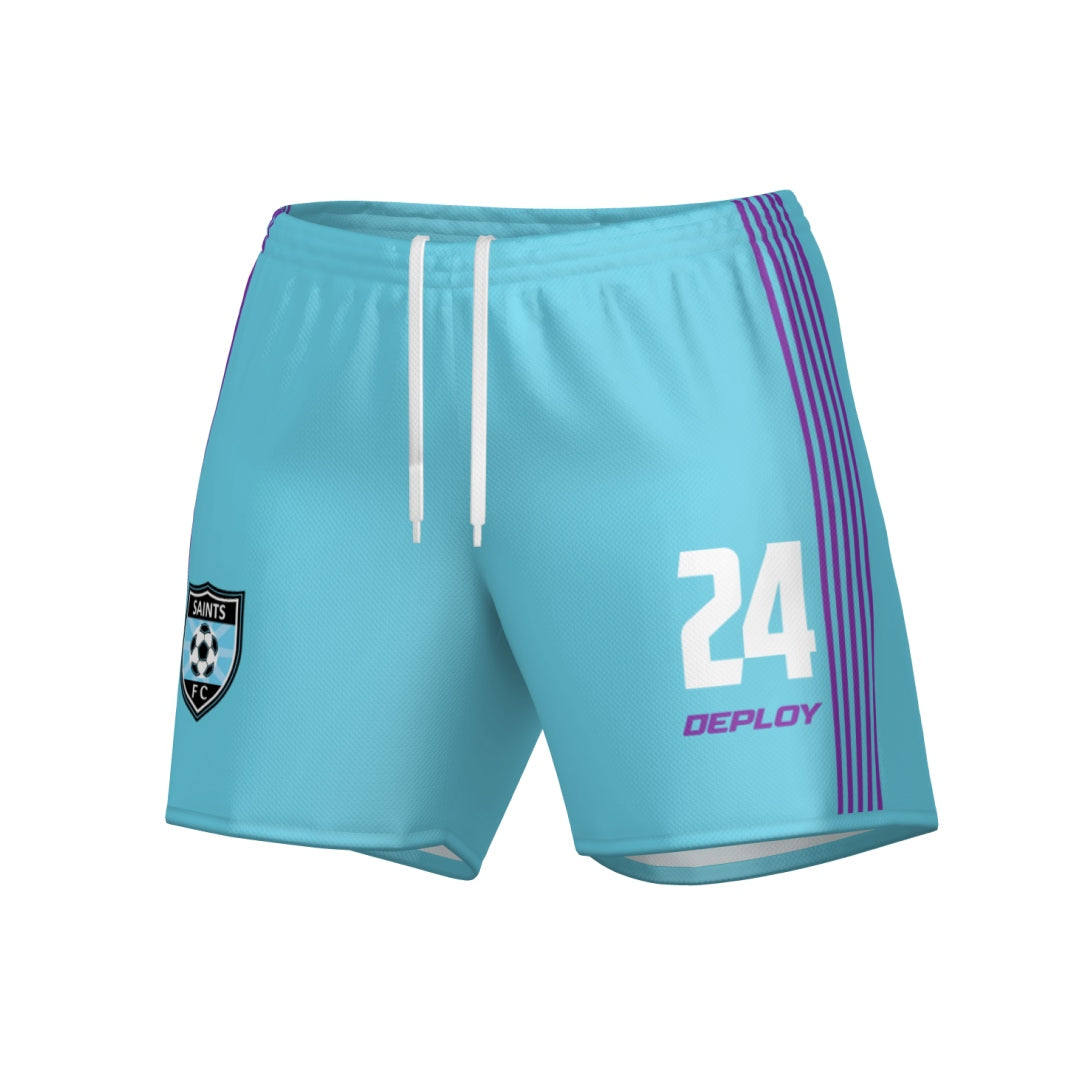SAINTS FC - PLAYING SHORTS LADIES (BLUE)