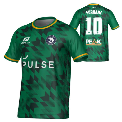 SUTHERLAND SHARKS SUMMER - LEAVES - GREEN & BLACK