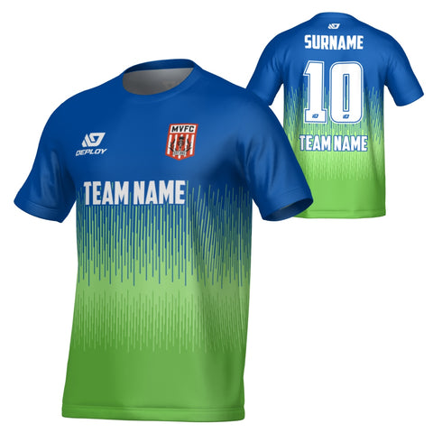 MOSS VALE FC SUMMER - FADE - BLUE/GREEN