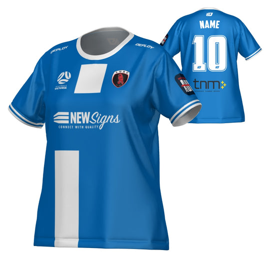 LA TROBE UNIVERSITY SOCCER CLUB - JUNIOR GIRLS - AWAY JERSEY (LADIES CUT)