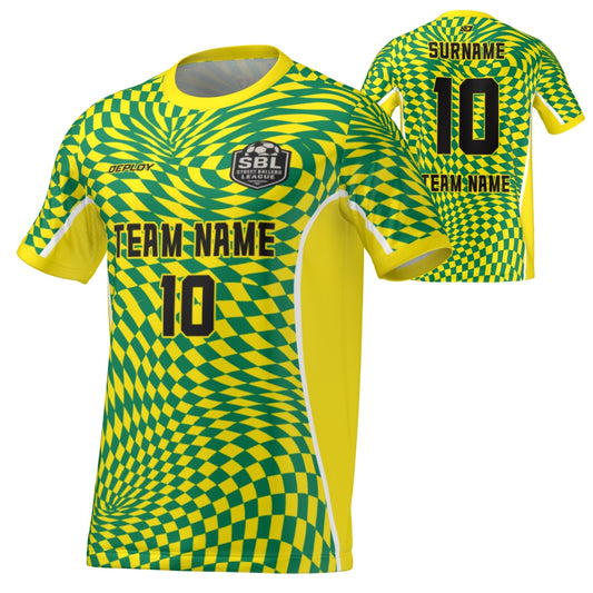 Street Ballers League - Flight Jersey Warped- Yellow