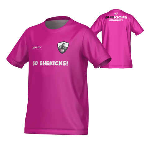SheKicks Academy - Youth Supporter Jersey Pink