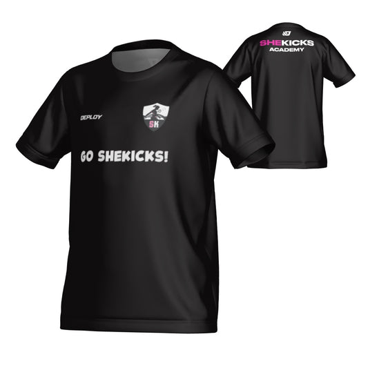 SheKicks Academy - Youth Supporter Jersey Black